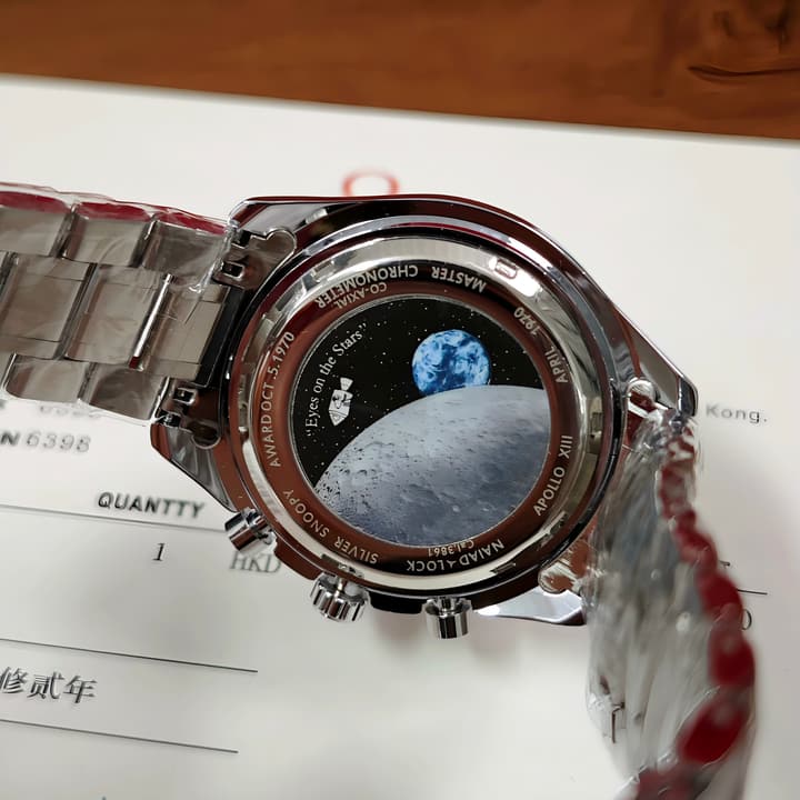 Omega Speedmaster Snoopy 50th Anniversary Quartz Watch in Blue Sub-dial Chronograph