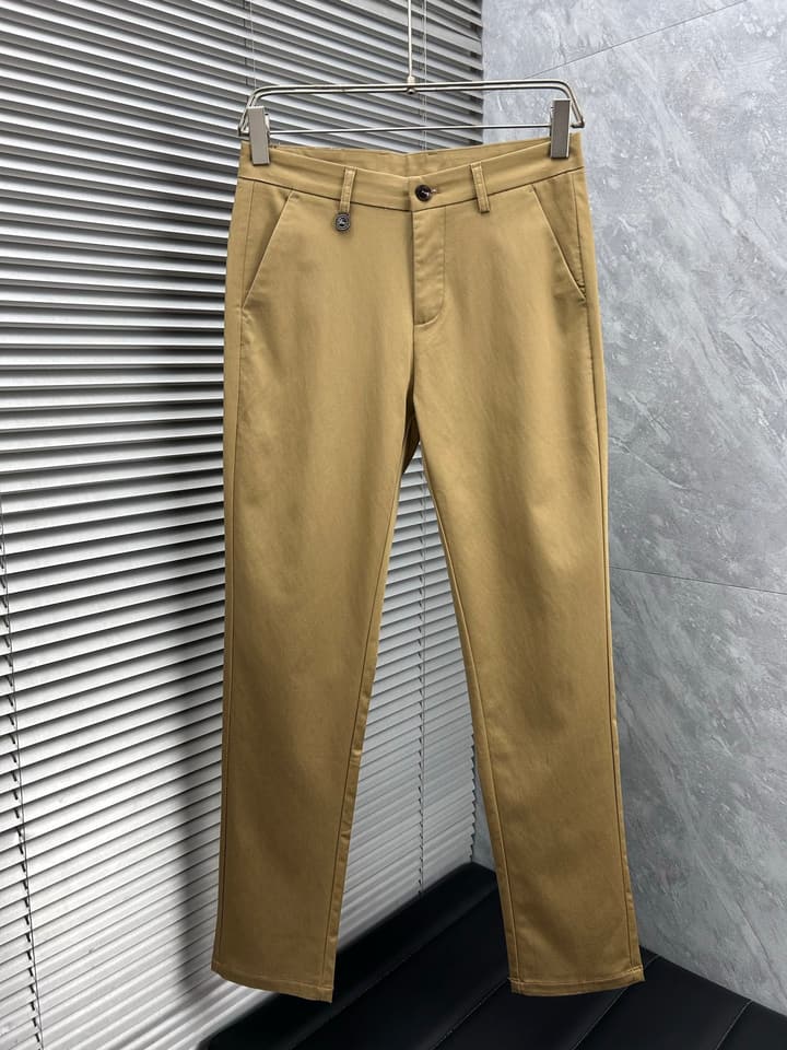 Burberry Tailored Casual Trousers – 2025SS in Camel Brown