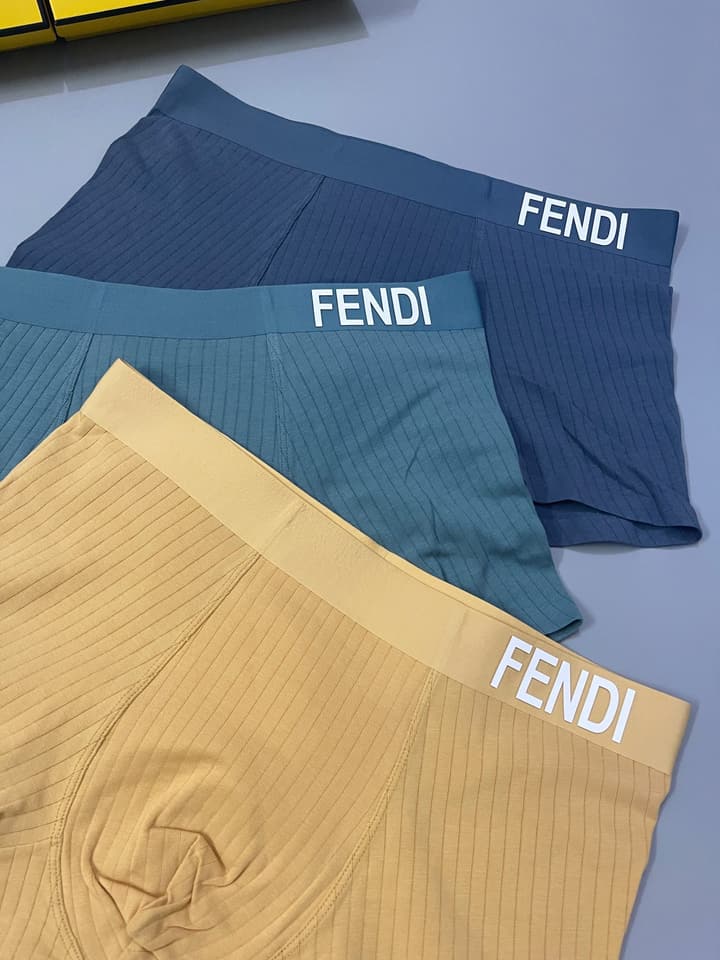 Fendi Men's Seamless Cotton Underwear Set