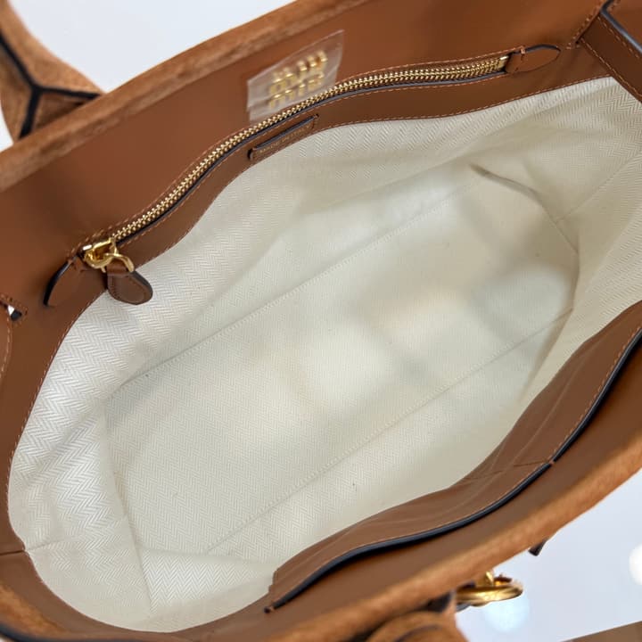 Miu Miu Aventure Suede Tote Bag
