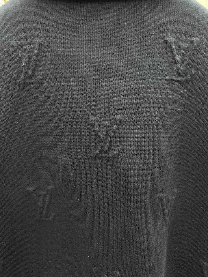 Louis Vuitton Jacquard Knit Jacket in Deep Navy Knitted Jacket