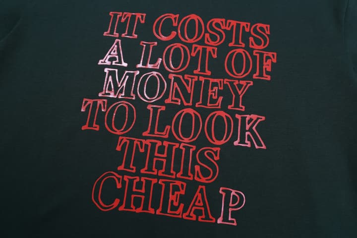 Vetements Red Letter Print Relaxed T-Shirt – Spring/Summer Collection in Black
