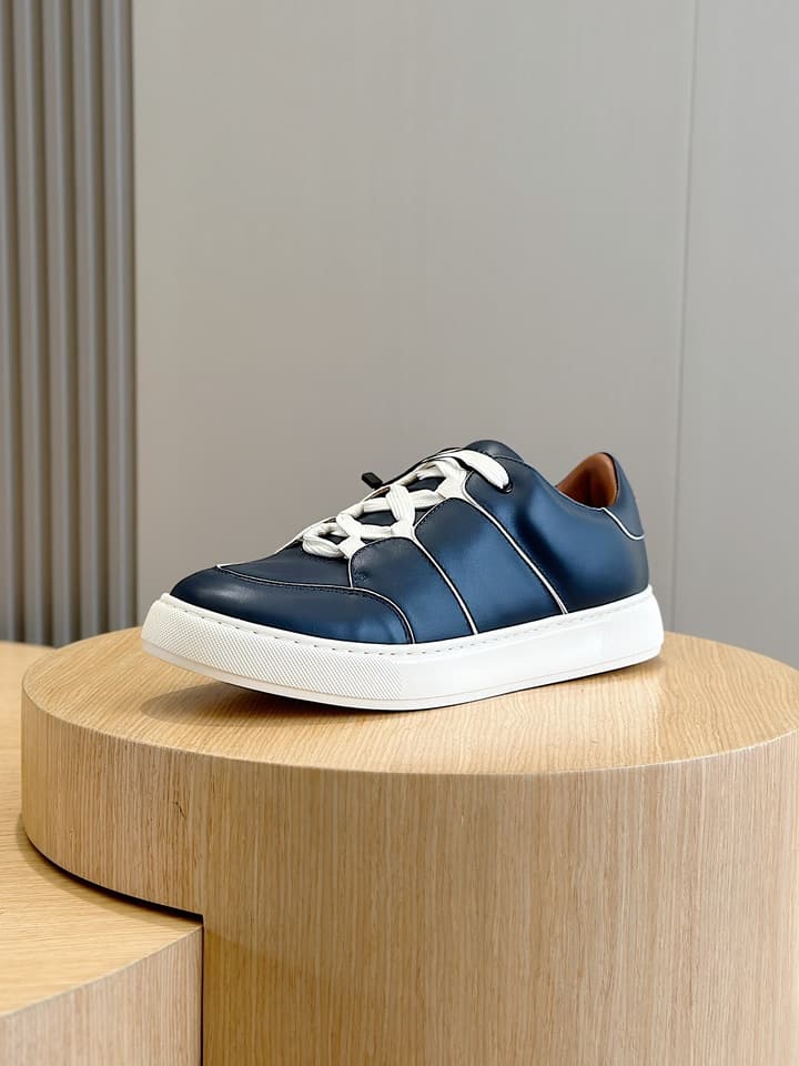 Zegna Tiziano Couture Sneakers in Black With Matching Laces