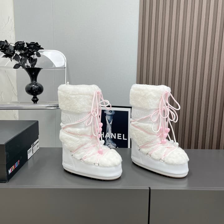 Moon Boot Furry Snow Boots – 2024FW in High