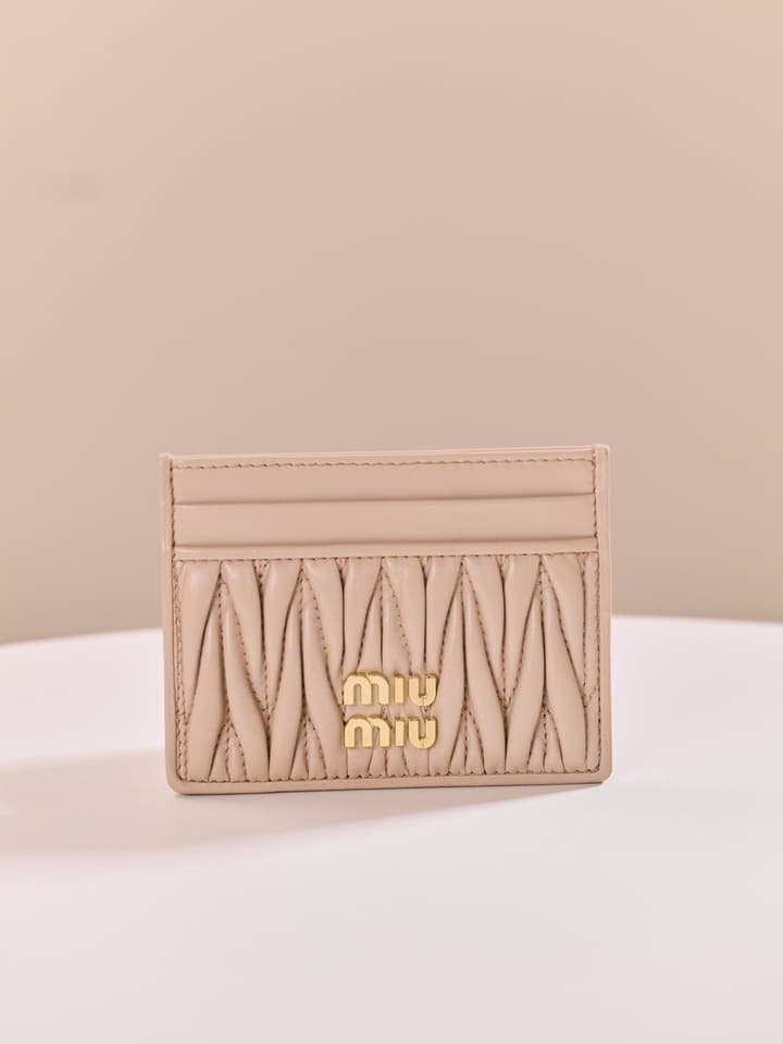 Miu Miu Matelassé Lambskin Card Holder
