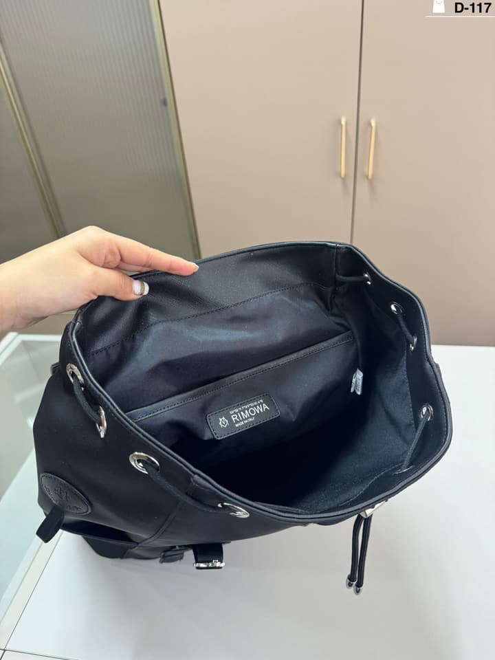 RIMOWA Italian Nylon Backpack in Black Nylon Backpack