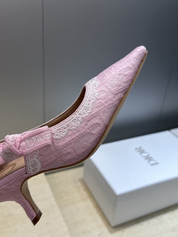 Dior J'Adior Dentelle Jelly Bow Pumps – 2026 Early Spring Collection in Black 6.5cm Heel