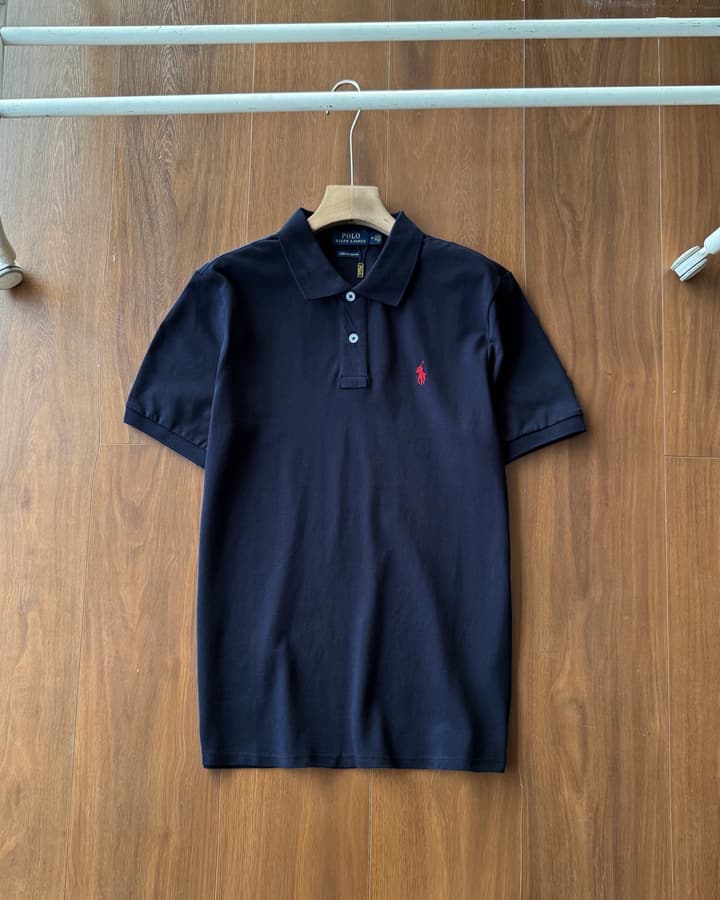 Ralph Lauren Classic Pique Cotton Polo Shirt – 2025 Collection in Black