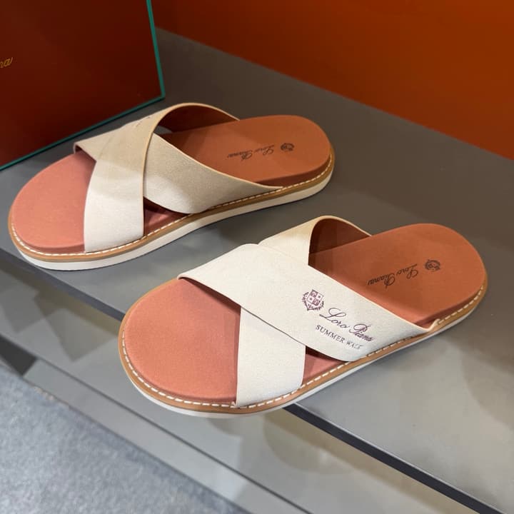 Loro Piana Summer Walk Crisscross Mules