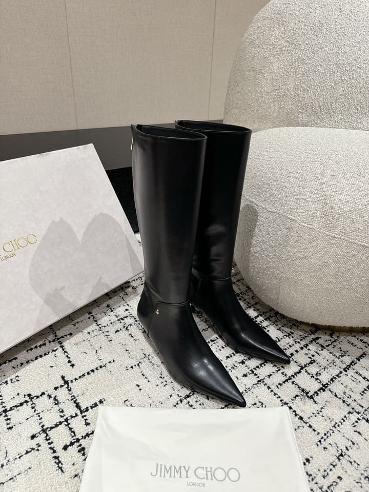 Jimmy Choo Classic Teardrop Heel Ankle Boots