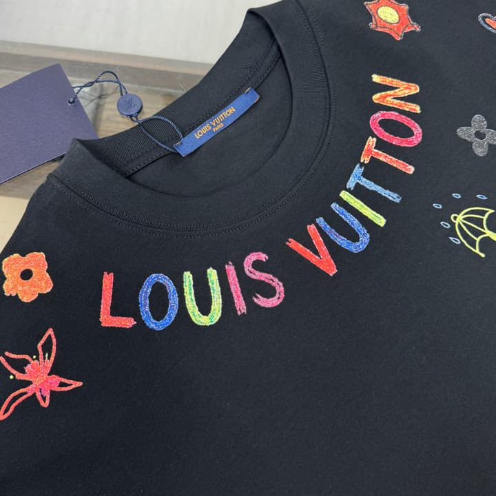 Louis Vuitton Oversized Round Neck T-Shirt – Summer Collection – 26SS in White