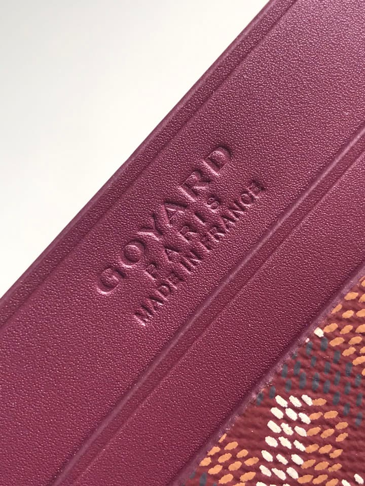 Goyard Card Holder in Black Pattern