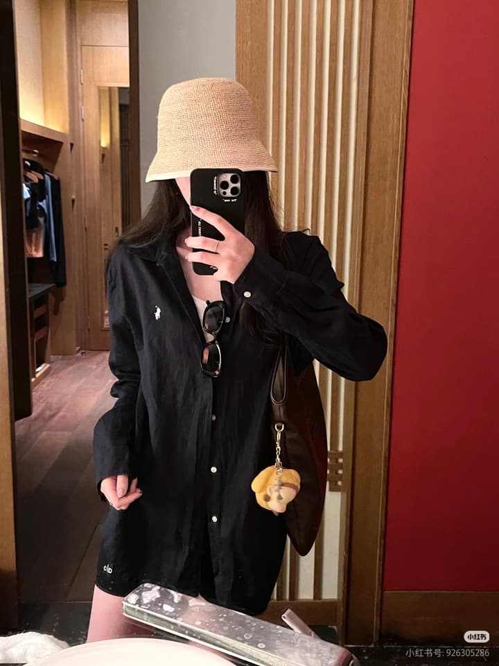 Ralph Lauren Pony Logo Linen Shirt – Spring/Summer Collection in Black