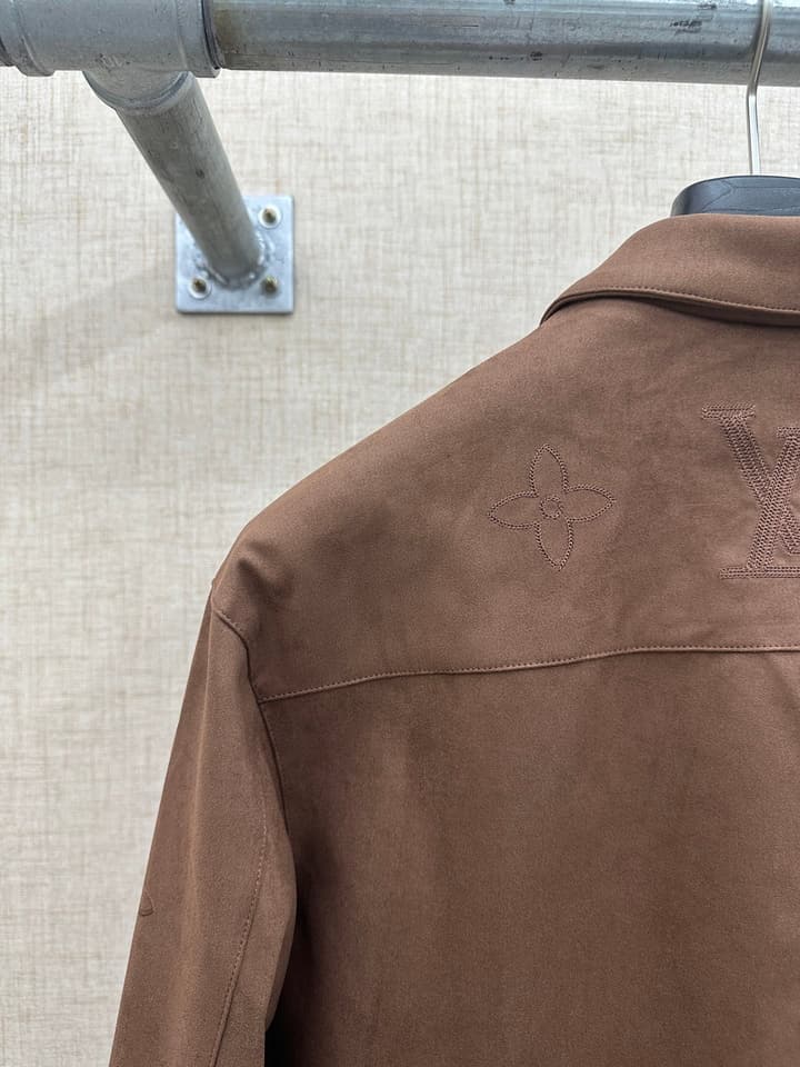 Louis Vuitton Black Monogram Collared Jacket in Black Monogram Jacket
