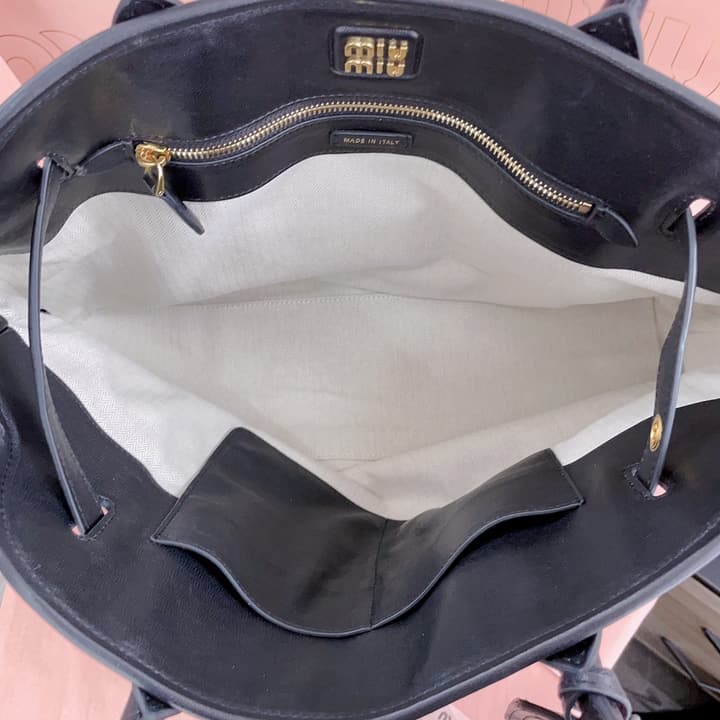 Miu Miu Aventure Nappa Leather Tote Bag