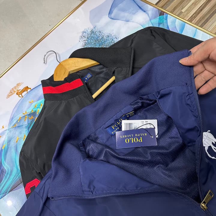 Ralph Lauren POLO Horse Embroidery Bomber Jacket in Black