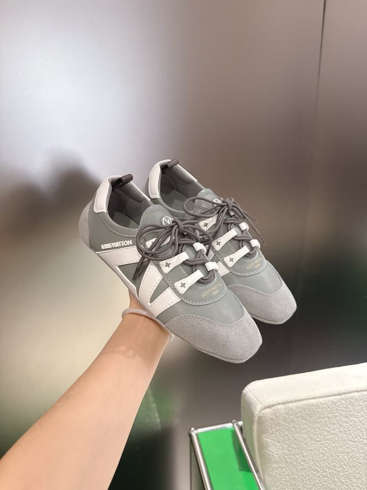 Louis Vuitton Sneakerina Ballet Sneakers in Chocolate Brown