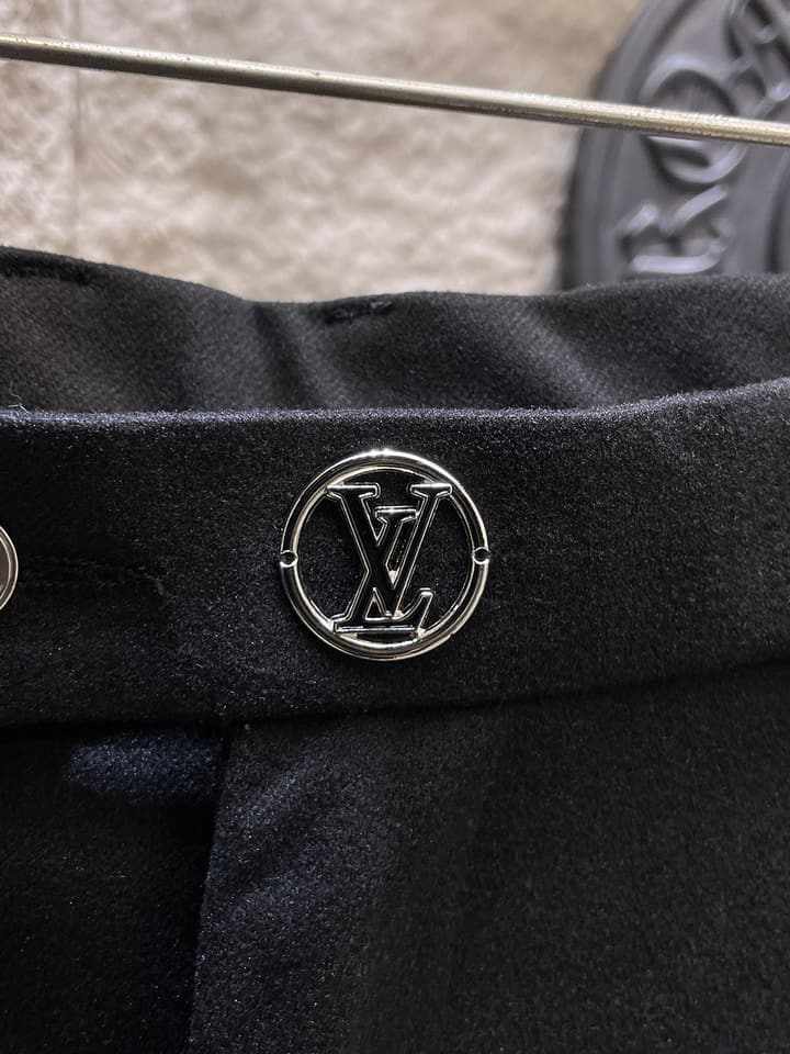 Louis Vuitton Wool Blend Dress Trousers – Autumn/Winter Collection in Black