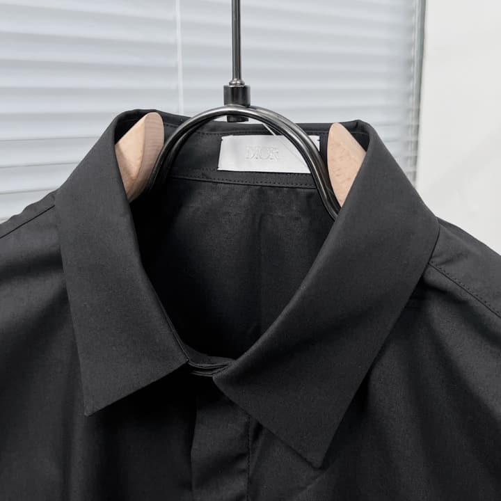 Dior Classic Silver CD Metal Waist Shirt in Black