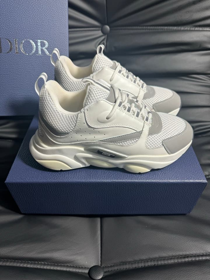 Dior B22 Calfskin Sneakers in Black