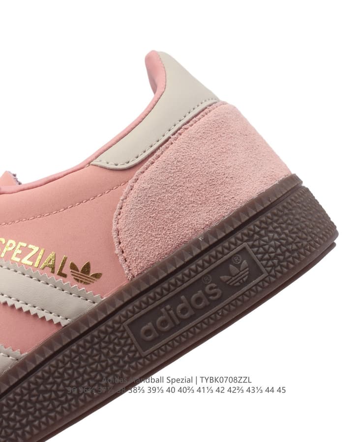 Adidas Handball Spezial Low-Top Retro Sneakers in Dusty Pink Suede