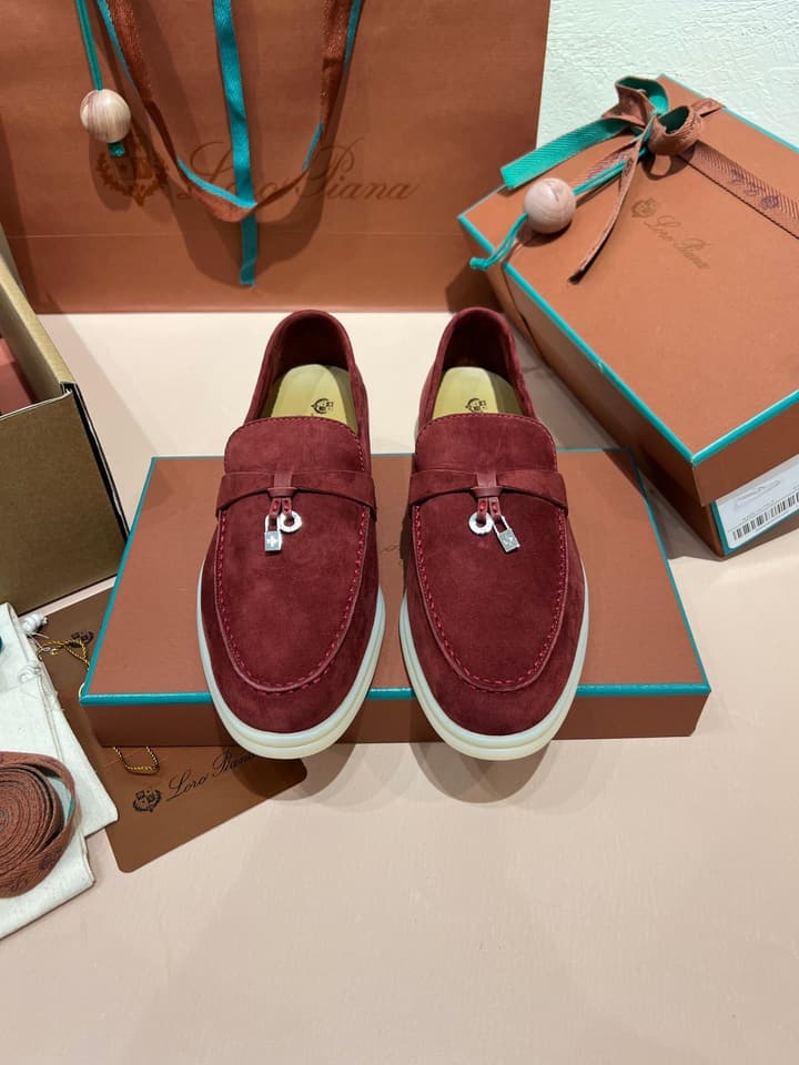 Loro Piana My Charms Suede Mules