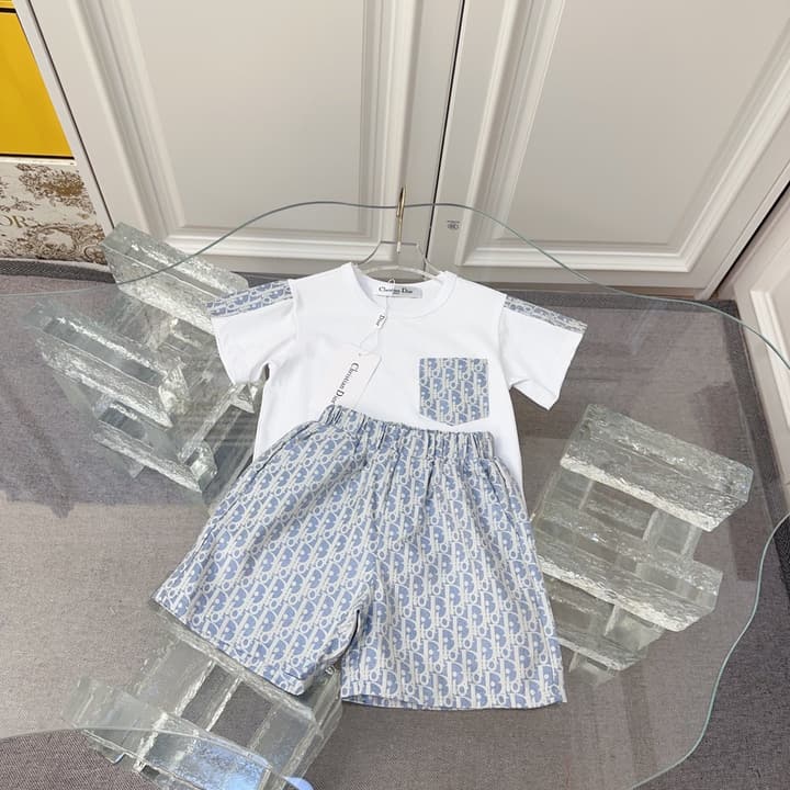 Dior Letter Print Cotton Set – 2026 – Kids Collection