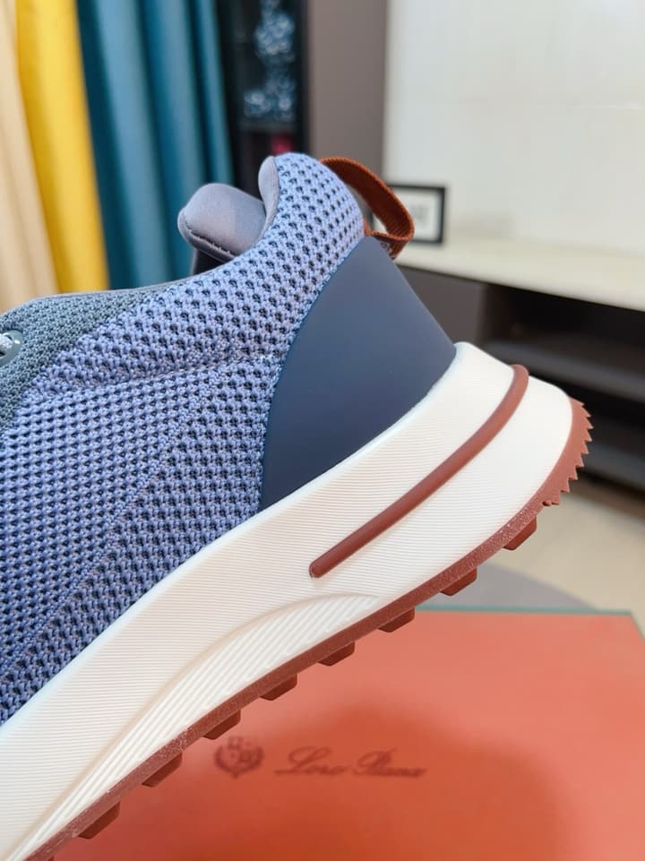 Loro Piana Classic Mesh and Leather Loafers