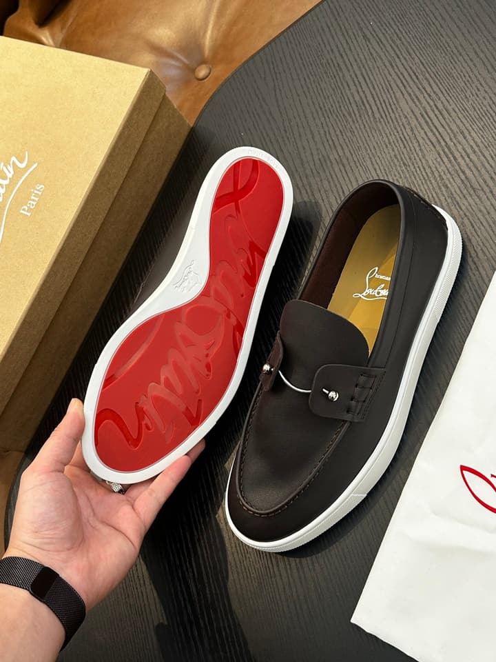 Christian Louboutin Men's Casual Sneakers in All White