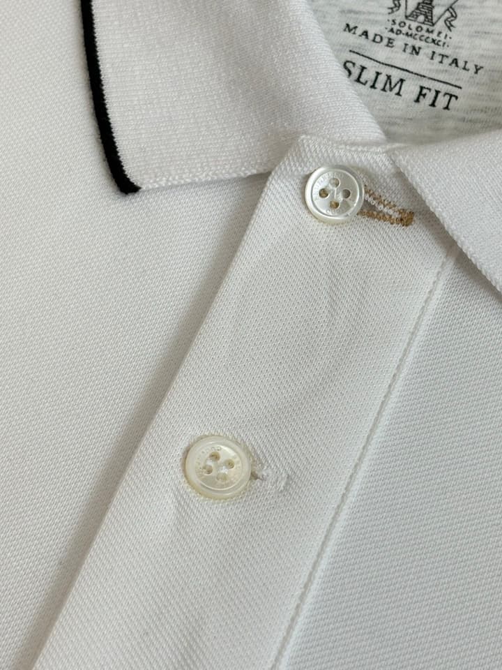 Brunello Cucinelli BC Logo Embroidered Polo Shirt – 2025 in Charcoal Grey