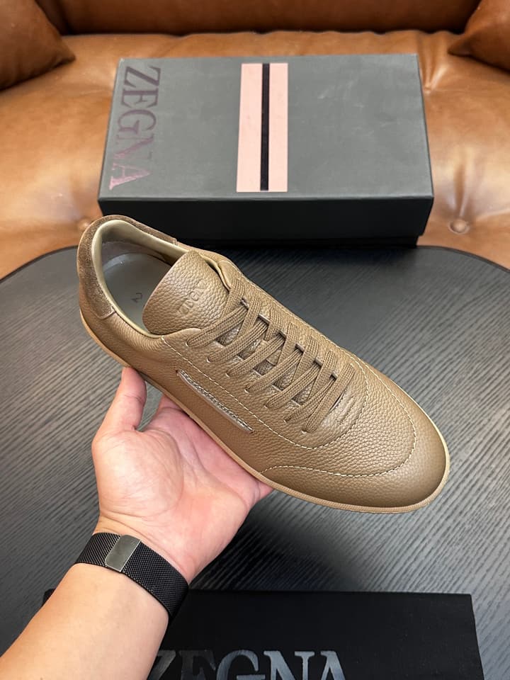 Zegna Old Money Suede Casual Sneakers