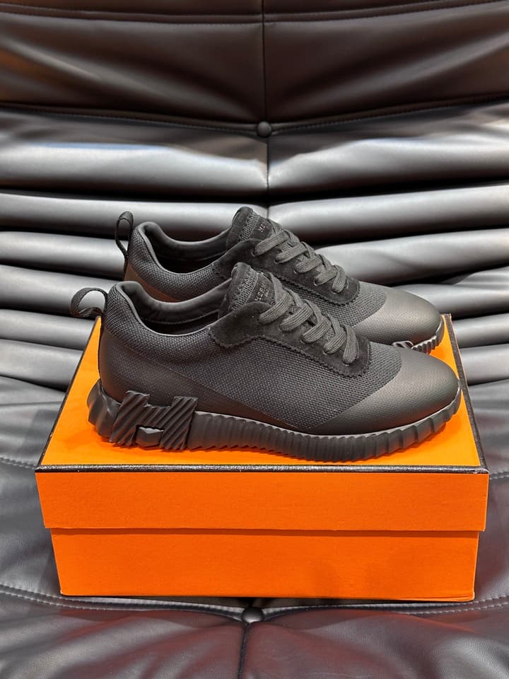 Hermès Bouncing Sneakers in Charcoal