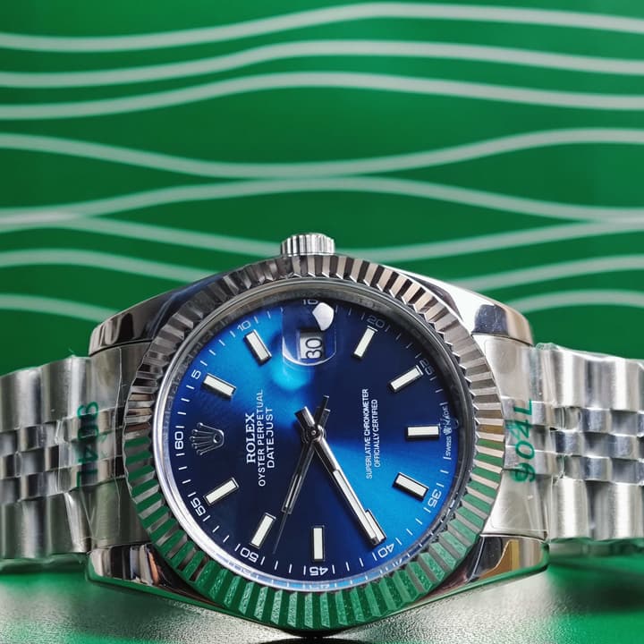 Rolex Datejust 41mm Blue Dial Oystersteel Watch