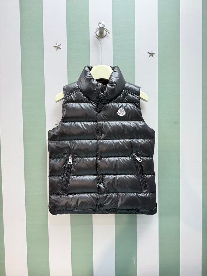 Moncler Kids Puffer Vest – 2025SS/FW Collection in Black