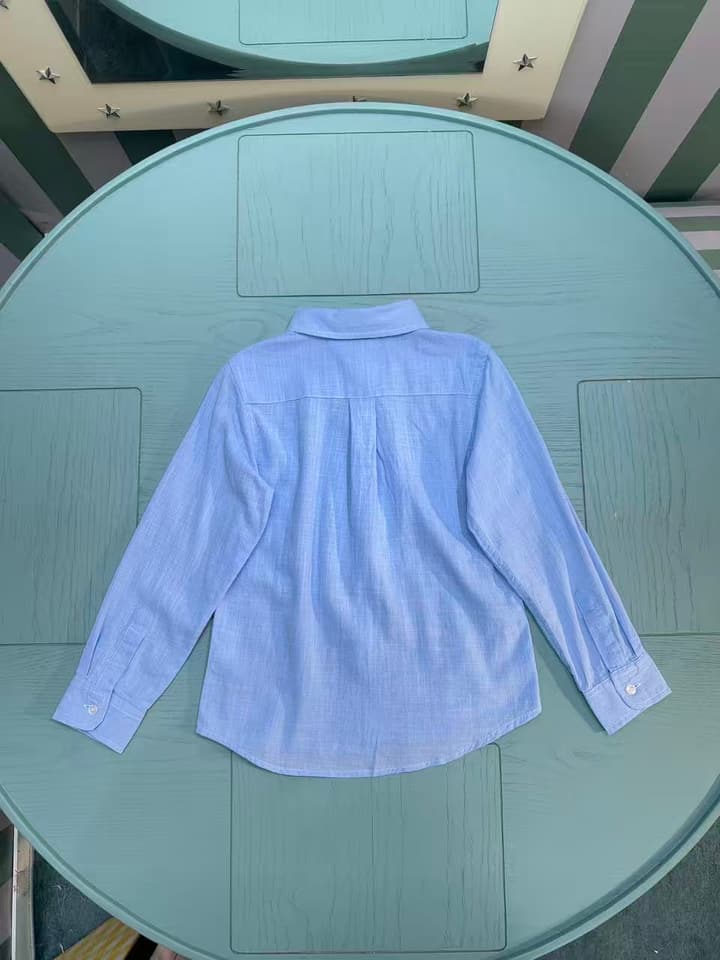 Ralph Lauren Polo Kids Embroidered Shirt – 2025SS – Kids Collection in Null