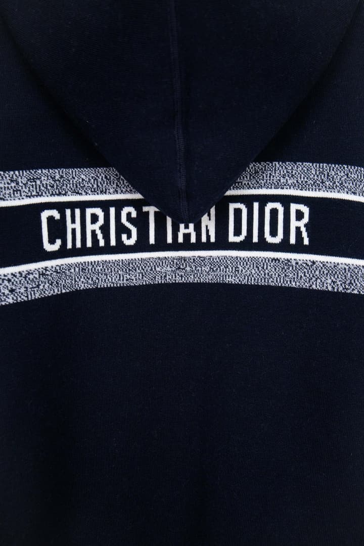 Dior Monogram Jacquard Zip Cardigan – 24SS in Light Grey Monogram