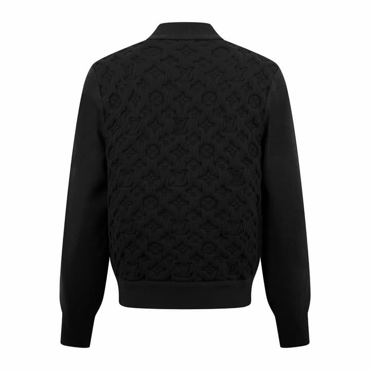 Louis Vuitton Padded Wool Monogram Flight Jacket in Black Monogram Padded Bomber