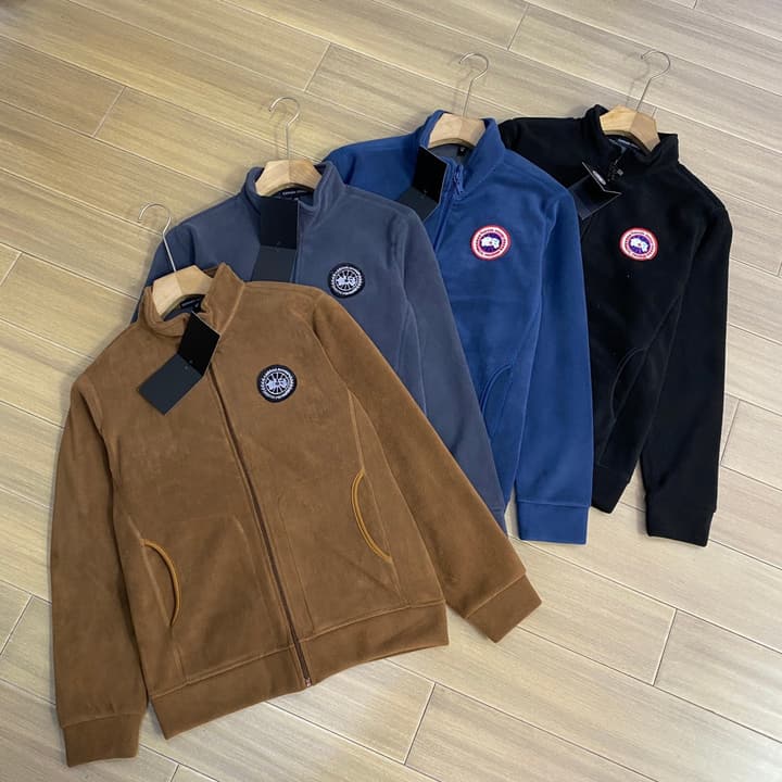 Canada Goose Black Label Fleece Cardigan – Autumn/Winter Collection in Khaki Brown