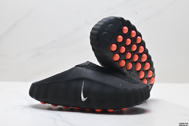 Nike Mind 001 Recovery Slide in Black And Orange