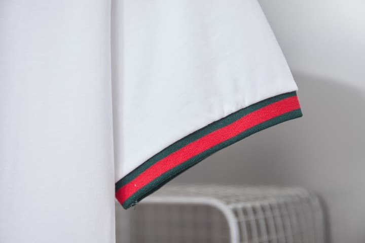 Gucci Classic Red and Green Ribbed T-Shirt – 26SS Early Spring Collection in Classic Black