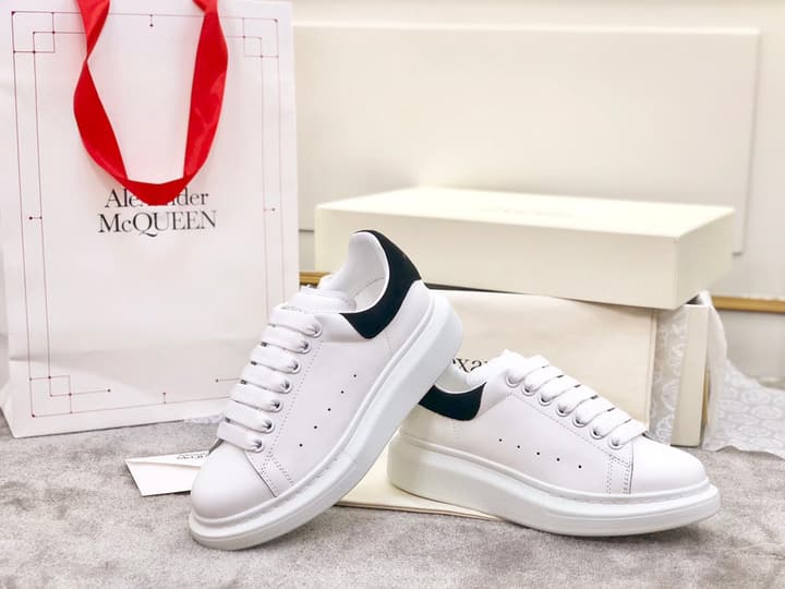 Alexander McQueen Classic Platform White Sneakers