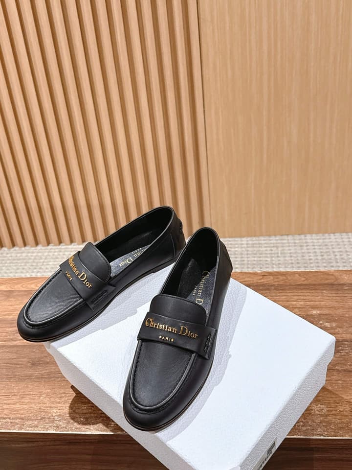 Dior My Dior Calfskin Slingback Heels – 2025SS in Black Leather