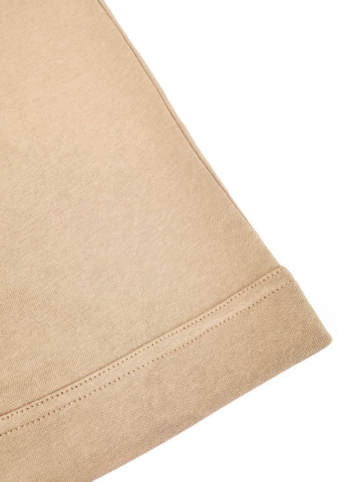 Moncler Leather-Trimmed Pocket T-Shirt in Beige