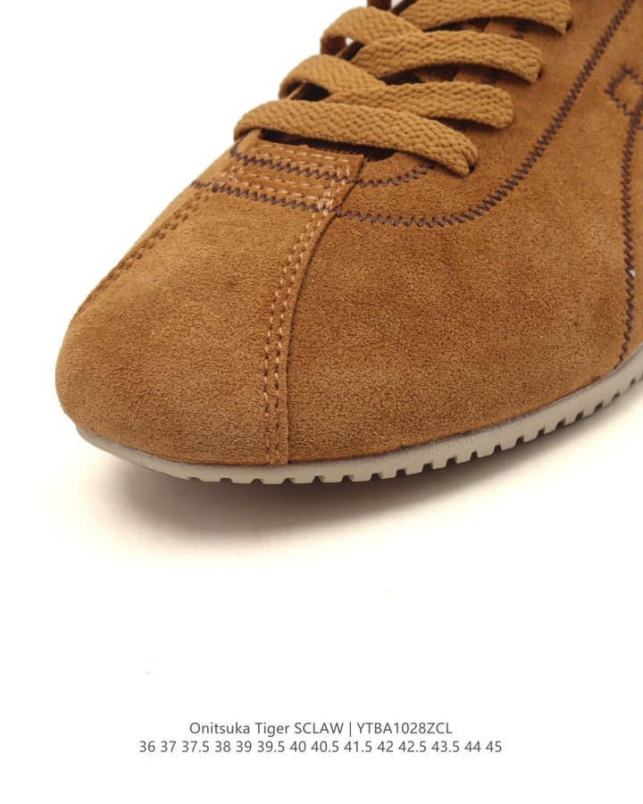 Onitsuka Tiger SCLAW Low-Top Casual Sneakers in Tan Upper With Beige Sole