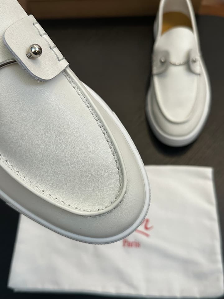 Christian Louboutin Men's Casual Sneakers in All White