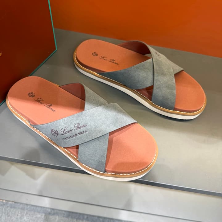 Loro Piana Summer Walk Crisscross Mules