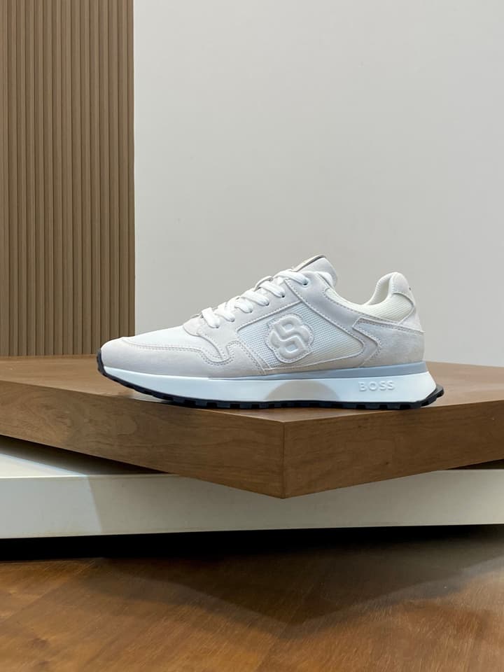 Boss Menswear Suede and Mesh Sneakers