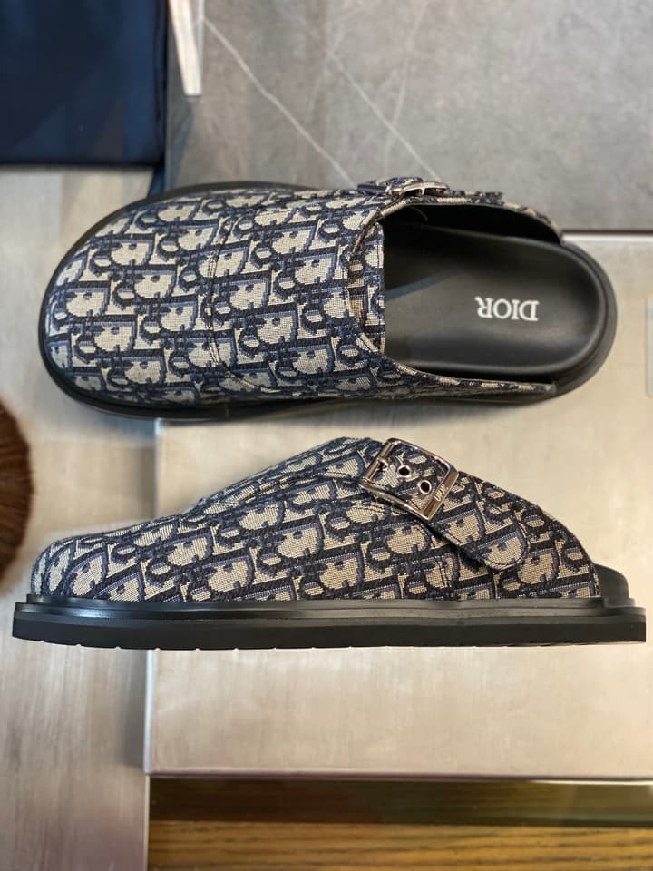 Dior Aqua Oblique Men's Mules