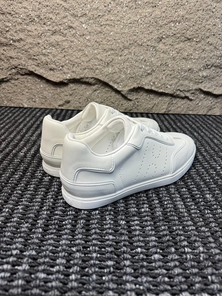 Hermès Nappa Calfskin Perforated H Sneakers in All White