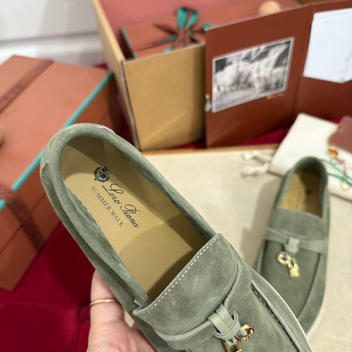 Loro Piana Summer Charms Walk Kids Moccasin Loafers – Kids Collection in Cream